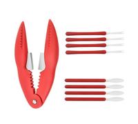 Strumenti di granchio per mangiare, cracker e strumenti di aragosta - Strumenti per zampe di granchio,9x forniture da cucina strumenti per gambe di granchio, strumenti per cracker di aragosta set di
