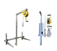 Strumenti di installazione del condizionatore d'aria per esterni, verricello manuale autobloccante e cablaggio pieghevole (capacità di 99,8 kg, staffa e verricello durevoli per una facile