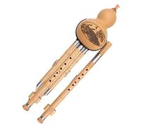 Strumenti di legno Strumenti nazionali Flauto Hulusi Strumento a fiato nazionale cinese Anti-caduta Do e Si bemolle Flauto Hulusi a doppio tubo Tipo di esecuzione professionale Hulusi