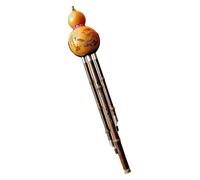 Strumenti di legno Strumenti nazionali Flauto Hulusi Strumento musicale cinese Cucurbita Si bemolle/Do/Re Flauto Hulusi con scatola e nodo cinese(C key)