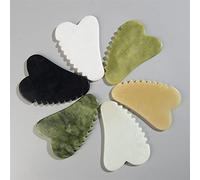 Strumenti di massaggio Gua Sha a dente di Jade Stone Gouache Raschietto for il corpo Meridian Raschiando Face Lifting Dimagrante Pelle Detox Bellezza 1Pcs (Color : Black)
