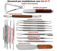 Strumenti di Modellazione Dentale Intagliatore Cera Coltello Spatola Alginato CE
