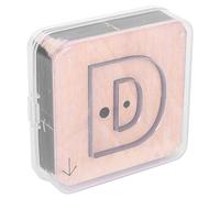 Strumenti di punzonatura artigiani in pelle Yiziseccce, per lettera di capitale, punzone del buco fai -da -te, stampo di taglio stampo, lavoro in pelle professionale, set di (D)