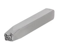 Strumenti di punzonatura in metallo, Set di timbri in acciaio con motivo animale for la creazione di gioielli fai da te su metallo, legno e pelle(Dog)