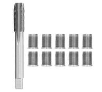 Strumenti di Riparazione della Filettato Candelacon Bullone, per Tubo Filettato M10x1,25, Kit Rubinetto M12x1,25, Kit Rifilettato Testata per la Riparazione di Motori Automobilistici