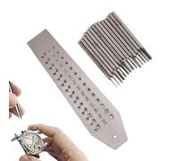 Strumenti di riparazione per orologi, set di maschi per macchina con 14 rubinetti e 1 piastra a vite, set completo di maschi e matrici, estrattori a vite con piastra filettante, perfetti per orologi e