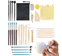 Strumenti di scultura di argilla, kit di strumenti di ceramica | Kit di ceramiche per adulti per creazione in ceramica con sacchetto di stoccaggio,Forniture versatili di scultura di dispositivi di mod