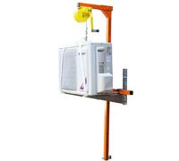 Strumenti di sollevamento Heavy-Du C per l'installazione del condizionatore d'aria, Argano manuale, Altezza regolabile, Supporto AC esterno, Equilibrio di sollevamento efficiente per professals