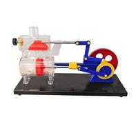 Strumenti di sperimentazione fisica, Modello di motore a vapore a doppia valvola for apparecchiatura da laboratorio for l'insegnamento della fisica con funzionamento manuale pneumatico