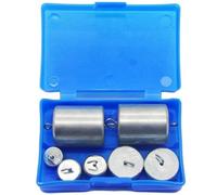 Strumenti di sperimentazione fisica, Set di pesi di calibrazione in acciaio cromato, 7 pezzi, 10 g, 20 g, 50 g, 200 g, attrezzatura for laboratorio di fisica