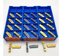 strumenti di tornio, 10 pezzi frese inserti utensile for scanalatura MGMN150 MGMN200 MGMN300 MGMN400 NC3020 NC3030 PC9030 Korloy utensile for tornitura in metallo duro con intaglio e intaglio(MGMN200