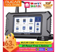 Strumenti diagnostici MUCAR CS90 con 28 servizi di ripristino Scanner diagnostico per sistema motore con strumenti automatici gratuiti a vita con schermo da 5 pollici