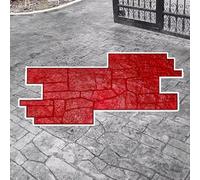 Strumenti for la stampa di texture pietra senza soluzione continuità, su pavimentazioni in cemento for patio, percorsi pedonali e vialetti da giardino(Style 1)