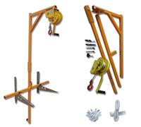 Strumenti for l'installazione dell'unità esterna del condizionatore d'aria, argano manuale + staffa, sollevamento facile, strumenti for l'installazione ad alta quota JIYAMI'EN EL (Color : 3HP bracket