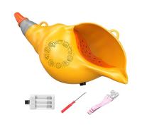 Strumenti giocattolo - Stop alla noia con 54 effetti sonori digitali, tromba a conchiglia a doppia modalità, dimensioni 8x20x10,5 cm, LED a 4 livelli, batteria incorporata in ABS non tossico