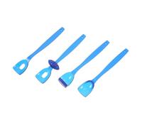 Strumenti Logopedia per Lingua, 4 Pezzi, Pp, Cucchiai | Blu, Forme a Cucchiaio, per Esercizio Orale e Terapia del Linguaggio, Design per Ragazzo Ragazza
