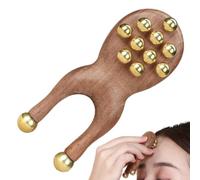 Strumenti Massaggio Viso Massaggiatore Rana Perline Legno Lifting | Massaggio Viso Fasciale Occhi Gonfi per Adulti Donne Uomini Casa Viaggio Ufficio Spa Fitness Sera