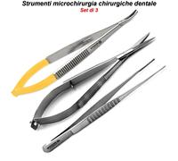 Strumenti Microchirurgia Dentale Pinzette Chirurgiche Porta Aghi Forbici a Molla