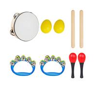 Strumenti Musicali 5pcs Kids Wood Music Toy Set Tamburi A Percussione Promuove Early Development Learning Wood Percussion Toys Child Early Education Toy