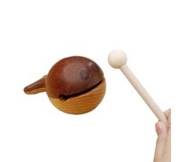 Strumenti Musicali a Percussione Manuale - Carattere Cartoon Tamburo Pesce In Legno | Tamburo Legno Pesce Giocattolo Musicale per Meditazione, Lavoro, Viaggi, Arredamento Casa ed Esterni