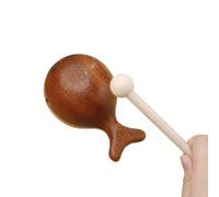Strumenti Musicali a Percussione Manuale - Tamburo Legno Pesce Cinese | Giocattolo Percussione Decorazione per Scrivania Libreria Casa Viaggi e Spazi Esterni