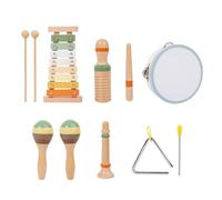 Strumenti musicali in legno per bambini Strumenti a percussione per bambini Tamburo per la crescita sensoriale e musicale Regali di compleanno per ragazzi