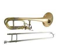 Strumenti Musicali Per Trombone In Sib/Fa/Mib/Re Finitura Laccata In Ottone Dorato Con Custodia(Lacquer)