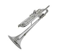 Strumenti Musicali Placcati In Argento A Tromba Piccola Piatta In Sib Con Bocchino