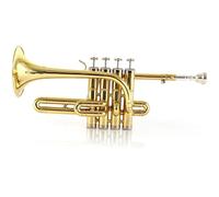 Strumenti Musicali Professionali Con Chiave In Oro Nichel Nero Tromba Piccola In Sib Con Custodia