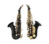 Strumenti Musicali Professionali Sassofono Saxophone In Oro Nero Sassofono A Tubo Piegato Piccolo In Ottone B-Flat