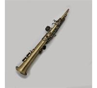 Strumenti Musicali Professionali Sassofono Soprano In Si Bemolle Materiale In Ottone Anticato Con Custodia E Bocchino Kit Sassofono