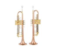 Strumenti Musicali Professionali Tromba Piccola In Sib Argento Chiave Dorata Con Custodia (Color : Gold)