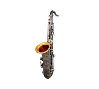 Strumenti Musicali Sassofono Tenore Bb Tone Black Nickel Silver Key Sax Con Custodia Bocchino (Color : 03)