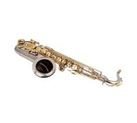 Strumenti Musicali Sassofono Tenore Bb Tono Tubo Nichelato Chiave Dorata Sax Con Custodia Bocchino (Color : 02)