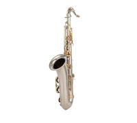 Strumenti Musicali Sassofono Tenore Bb Tono Tubo Nichelato Chiave Dorata Sax Con Custodia Bocchino (Color : 02)