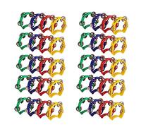 Strumenti Musicali Tamburello Nel Plastica da 40 Pezzi, Mini Tamburelli Portatili, Strumenti Musicali per Feste Un di Percussioni