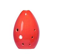 Strumenti Musicali Tradizionali Fatti A Mano In Tinta Unita Di Ocarina Clay Xun A 8 Fori Per Principianti (Color : Crimson)