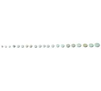 Pisoni Set completo di tappezzeria, universale, adatto per clarinetto BB tedesco, 21 lembi, pelle, bianco