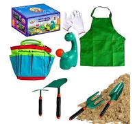Strumenti per alberi per bambini pala da scavo rack sabbia di semina terra | Strumenti per alberi da 9 pezzi per bambini in vivaio, in albero, sul balcone, per fiori e prato
