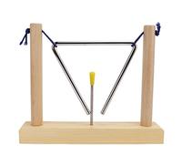 strumenti per aula di musica,Triangolo a percussione a mano Triangolo reuleaux,Strumento musicale con cornice in pino per suonare la campana a triangolo