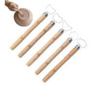 Strumenti Per Ceramica - Set Per Scultura In Argilla Con Manico In Legno Da | Strumenti leggeri per modellare e intagliare l'argilla per progetti di texturizzazione, svuotamento, graffito e ceramica, cas