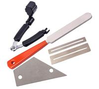 Strumenti Per Chitarra Lima Per Tasti In Acciaio Inossidabile Per Chitarra 3 In 1 Avvolgicorde Triangolo Righello Guarnizione Combinazione