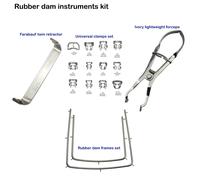 Strumenti per Diga Ivory lightweight Clamp Forceps Farabeuf Retractor Dental Kit