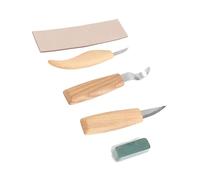 Strumenti per Intagliare il Legno, 5 Pezzi Scalpelli per Incisione su Legno a Mano Coltello Cucchiaio Set di Strumenti per Intagliare Coltelli per Intagliare Kit per Intagliare
