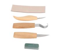 Strumenti per Intaglio del Legno, 5 Pezzi Scalpelli per Incisione del Legno a Mano Coltello Cucchiaio Set di Strumenti per Intaglio Kit per Intaglio del Legno Coltelli per