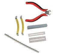 strumenti per la costruzione della chitarra Set Di Fili Per Fret Per Chitarra Elettrica Da 24 Pezzi, 2,2 Mm, E 1 Set Di Kit Di Riparazione Per Strumenti Di Liuteria Professionale