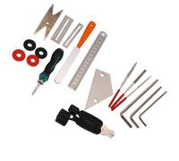strumenti per la costruzione della chitarra Strumenti Di Riparazione Per Chitarra Strumento Per Chitarra Da 20 Pezzi Con Organizzatore Di Corde Avvolgitore Per Chitarra String String Action Ruler Gaug