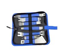 Strumenti per la piastra di riparazione per auto, kit di strumenti di rimozione del rivestimento automatico, strumento di rimozione della clip del pannello porta da 7 pezzi, senza, impugnatura e