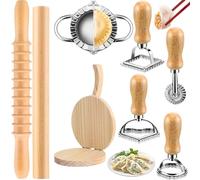 Strumenti per la preparazione della pasta, kit per la preparazione di gnocchi in legno, rullo per impasto, accessori da forno antiaderenti, utensili professionali per pasta fatta in casa, wonton
