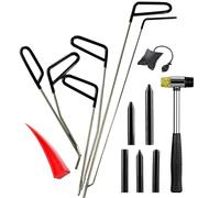 Strumenti Per La Riparazione Di Ammaccature Senza Vernice - Ganci Per Rimozione Grandine In Acciaio Inossidabile, Kit Di Riparazione Di Precisione Durevole, Antiscivolo | Attrezzi Per Auto, Camion, Mo